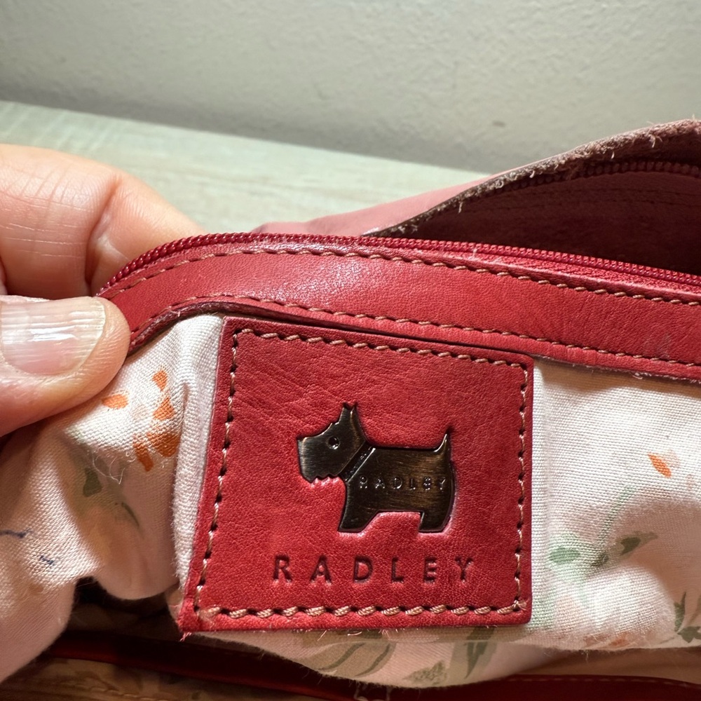 Radley Leather Tote Bag with Floral Accent - Picture 6 of 6